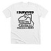 I Survived Dodge City 25 Blk, a Solid White Blend Premium Unisex Tee