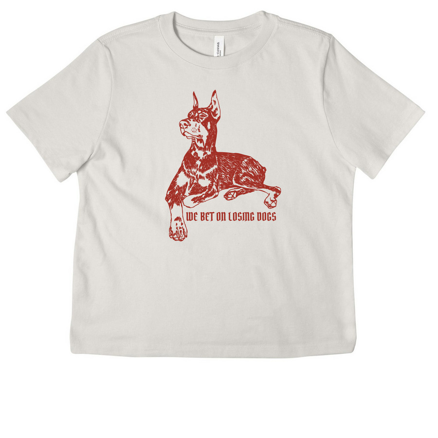 We Bet On Losing Dogs, a Vintage White Women's Heavyweight Tee