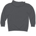 Adult Hoodie, a Charcoal Midweight Pullover Hoodie (back-view)