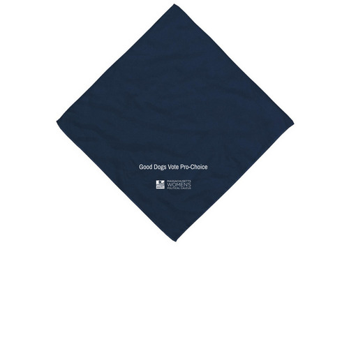 Good Dogs Vote Pro-Choice, a Navy Cotton Bandana
