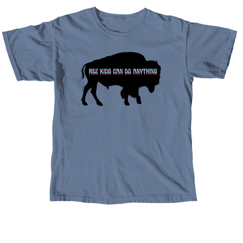 Rez kids can do anything, a Blue Jean Comfort Colors Unisex Tee