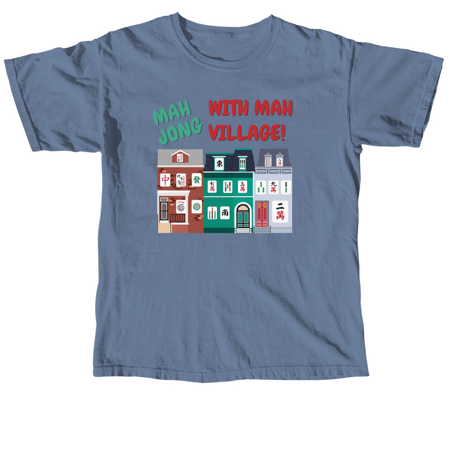 Mah Jong Affinity Group Swag, a Blue Jean Comfort Colors Unisex Tee