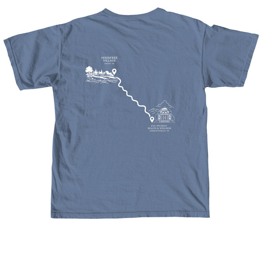 FCAP Classic Collection, a Blue Jean Comfort Colors Unisex Tee (back-view)
