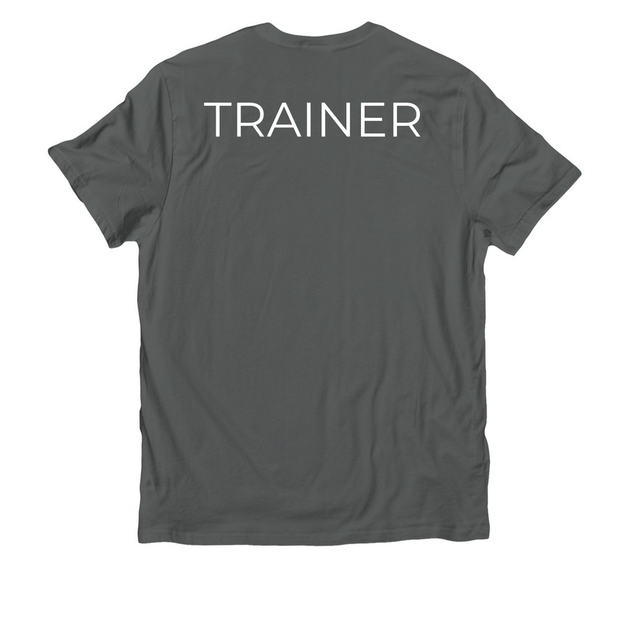 Leading With Love Trainer&nbsp;, a Terrain Grey Allmade Organic Cotton Unisex Tee (back-view)
