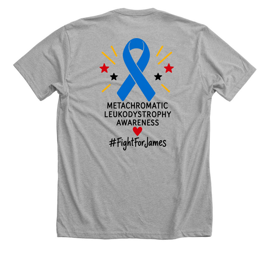 Fight For James Shirt, a Athletic Heather Premium Unisex Tee (back-view)