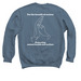 The Veterinarian's Oath, a Indigo Crewneck Sweatshirt (back-view)