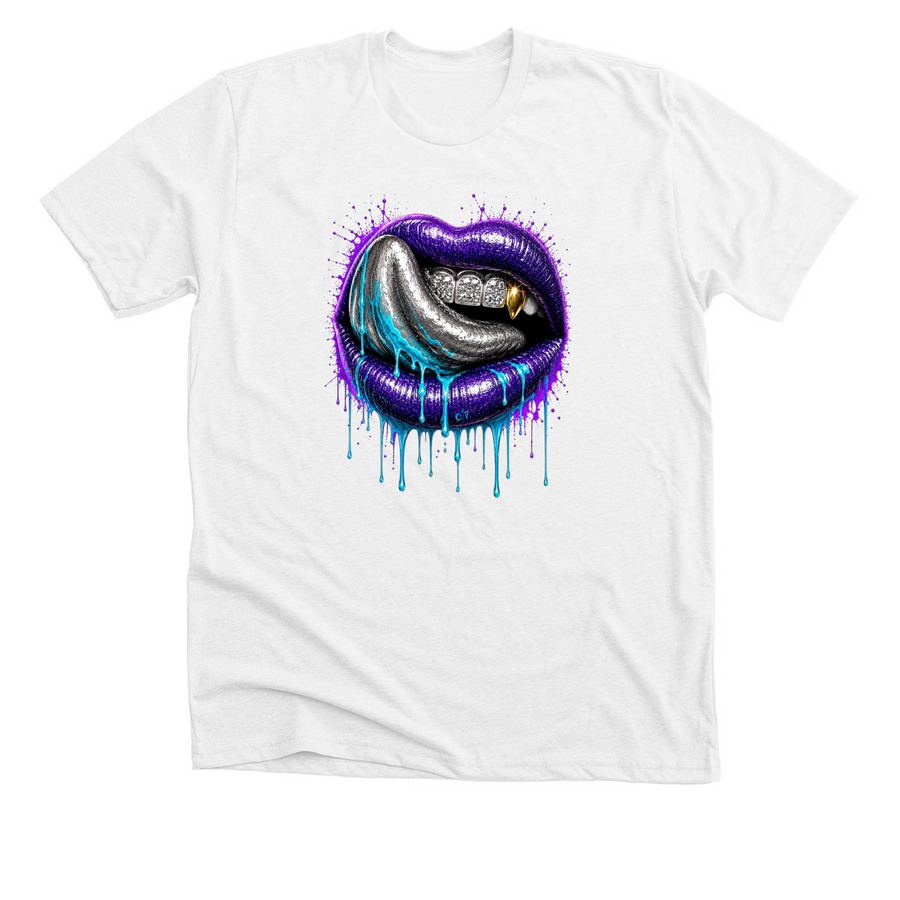 Delicious, a Solid White Blend Premium Unisex Tee