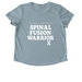 SPINAL FUSION &nbsp;WARRIOR, a I Like You Blue Allmade Eco Triblend Women?s Scoop Neck Tee (back-view)