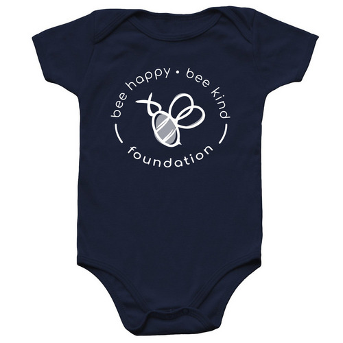 Baby BHBK Logo Onsie, a Navy Infant Onesie