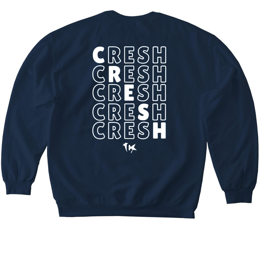 CresHENdo A Cappella Crewneck, a Navy Softstyle Crewneck Sweatshirt (back-view)