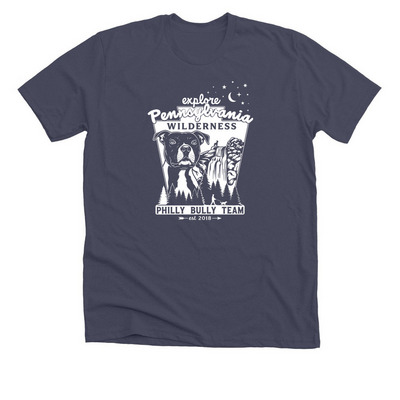 Support Rescue Dogs, a Heather Midnight Navy Premium Unisex Tee