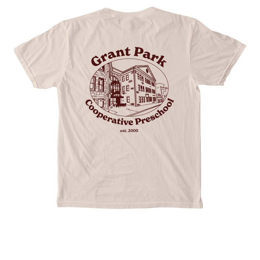 GPCP Cool Dads Club, a Ivory Comfort Colors Pocket Tee (back-view)