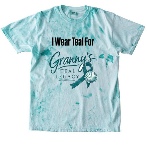 I Wear Teal For Granny?s Teal Legacy&nbsp;, a Sea Glass Comfort Colors Colorblast Tee