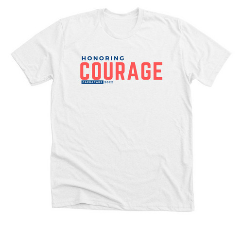 Honoring Courage 22, a Solid White Blend Premium Unisex Tee