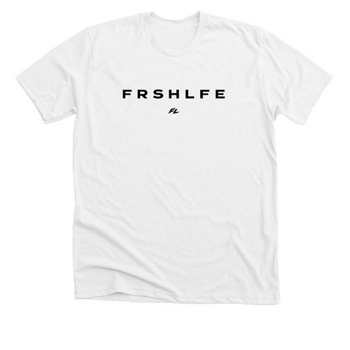 FRSHLFE, a Solid White Blend Premium Unisex Tee
