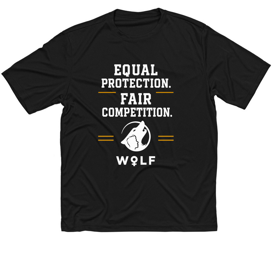 WOLF Sports - Fair Competition, a Black Classic Performance Tee