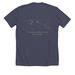 Constellation (Nocturne), a Heather Midnight Navy Premium Unisex Tee (back-view)