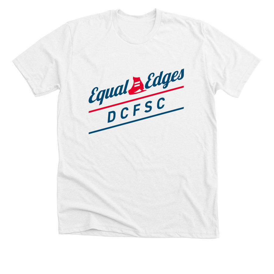 EE Standard Logo, a Solid White Blend Premium Unisex Tee