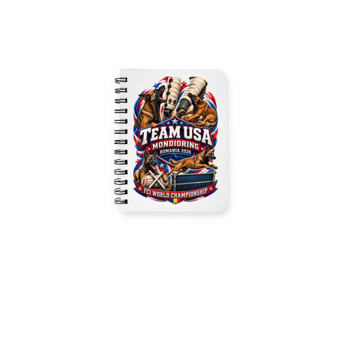 Team USA Mondioring!, a White Spiral Notebook