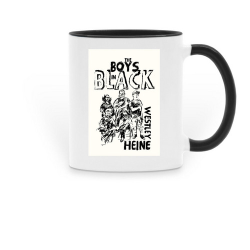 The Boys in Black by Westley Heine, a Black Two-Tone Ceramic Mug