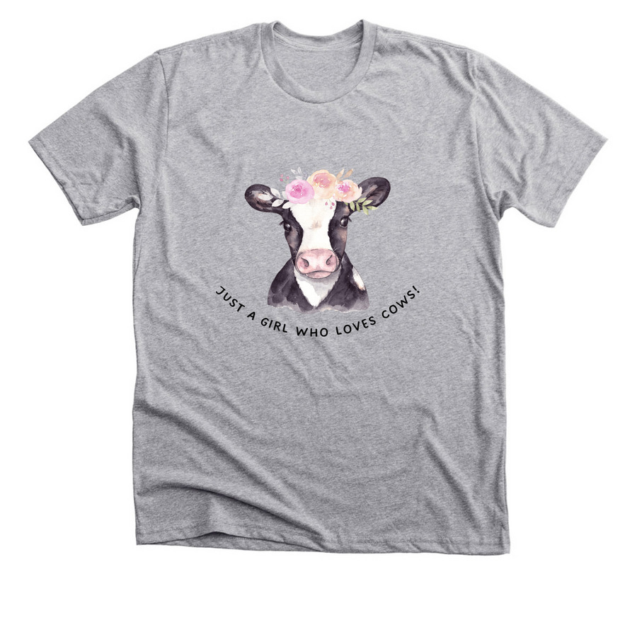 Cow lovers, a Athletic Heather Premium Unisex Tee