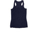 CSST Logo Front Only, a Navy Women's Racerback (back-view)