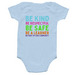 Classic Logo + Core Values Onesie (Baby), a Light Blue Infant Onesie (back-view)