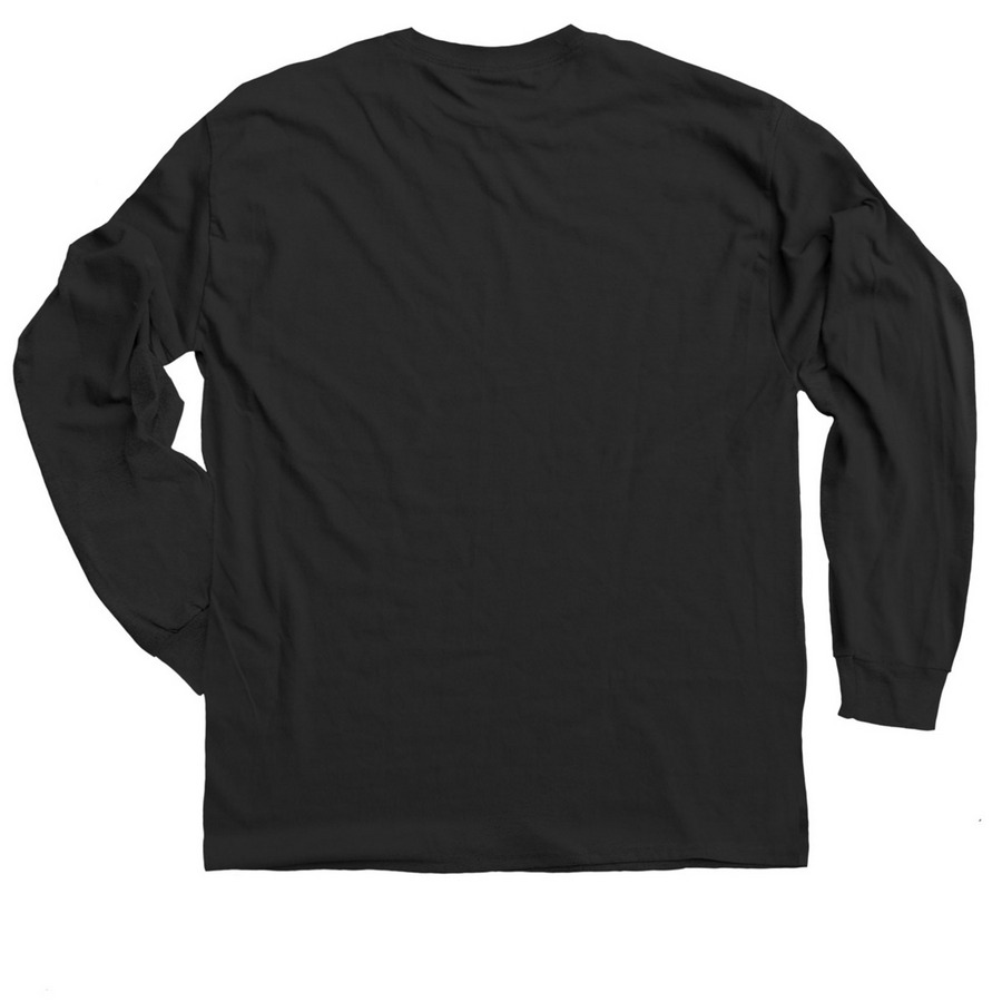 DONNIE X BOSTON, a Black Classic Long Sleeve Tee (back-view)
