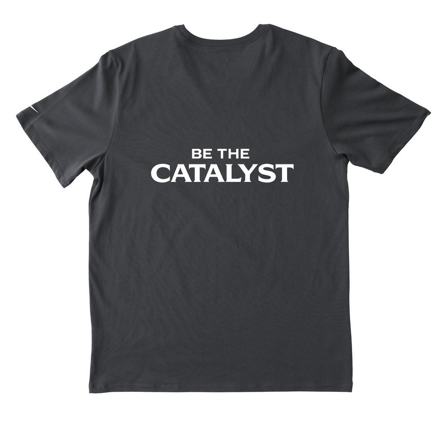 Catalyst Nike Performance Tee, a Anthracite Nike Dri-FIT Jersey Blend Performance Tee (back-view)