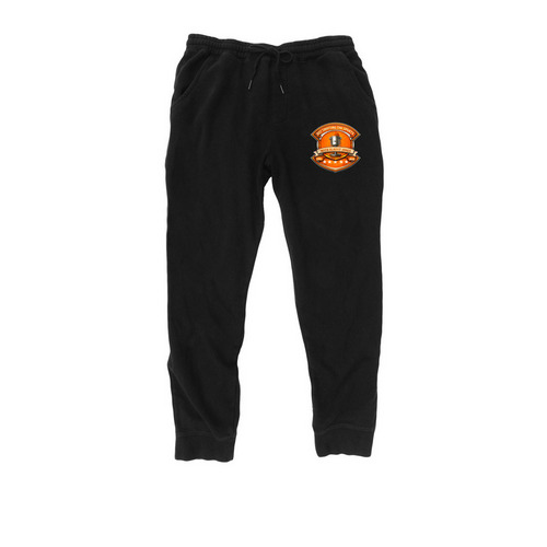JUST SHOOTING THE SPORTS JOGGERS, a Black Midweight Fleece Joggers