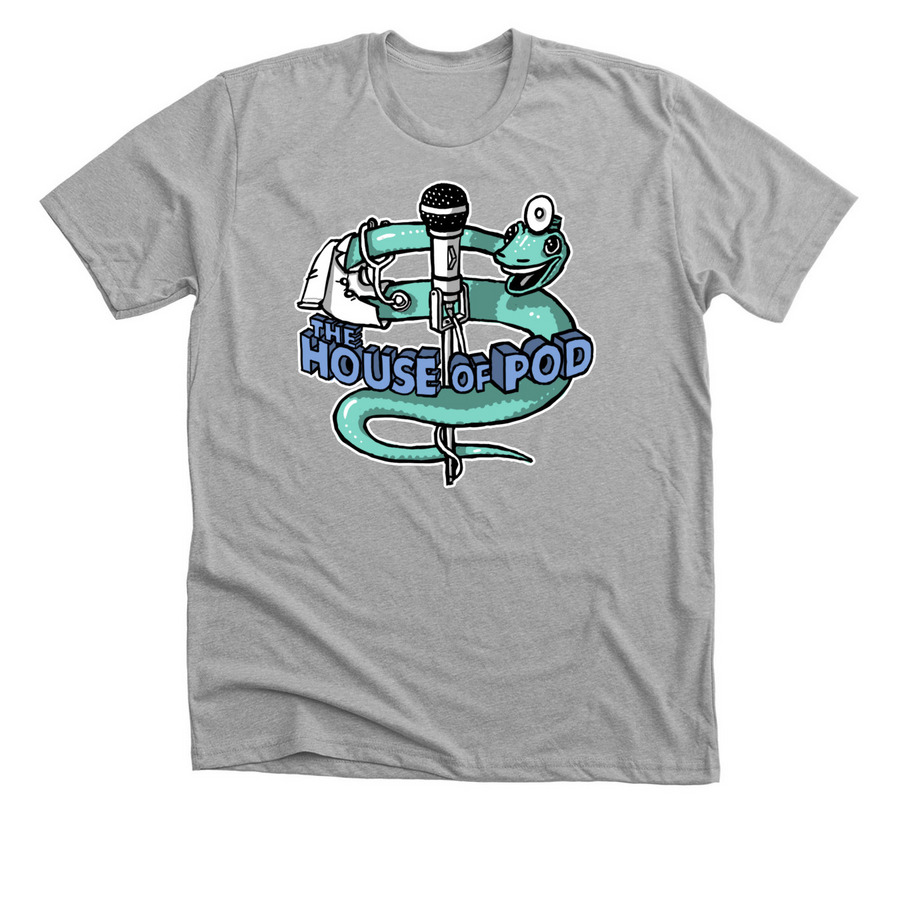 House of Pod Shirts!, a Athletic Heather Premium Unisex Tee