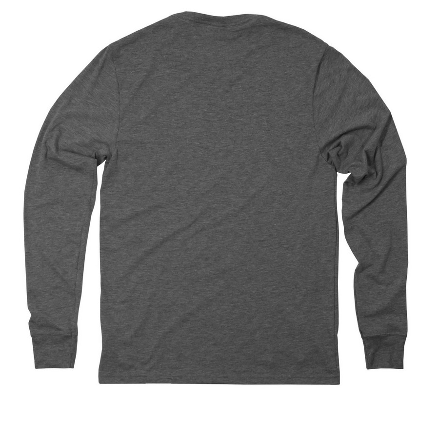 CDA Logo Apparel Design 2, a Aluminum Grey Allmade Eco Triblend Long Sleeve Tee (back-view)