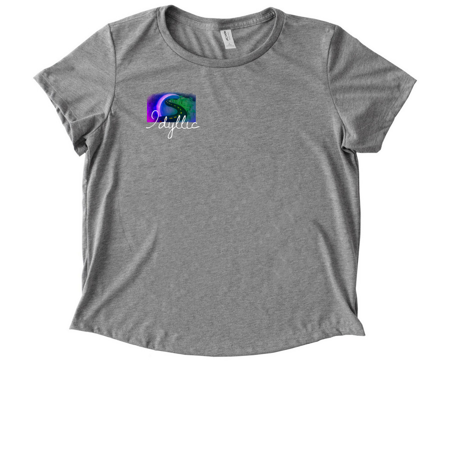 Idyllic, a Aluminum Grey Allmade Eco Triblend Women?s Scoop Neck Tee