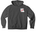 THRIVE LINE - RED, a Asphalt Premium Heavyweight Pullover Hoodie