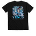 Venus 2026, a Solid Black Blend Premium V-Neck Tee (back-view)