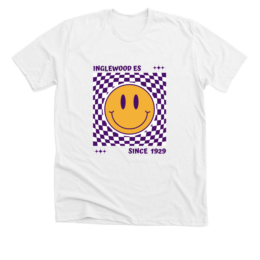 IES Smiley, a Solid White Blend Premium Unisex Tee