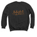 Austin, a Black Crewneck Sweatshirt (back-view)