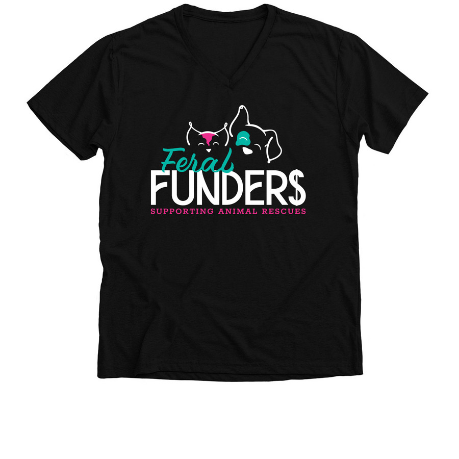 Moonlight - Doing Good & Having Fun, a Solid Black Blend Premium V-Neck Tee