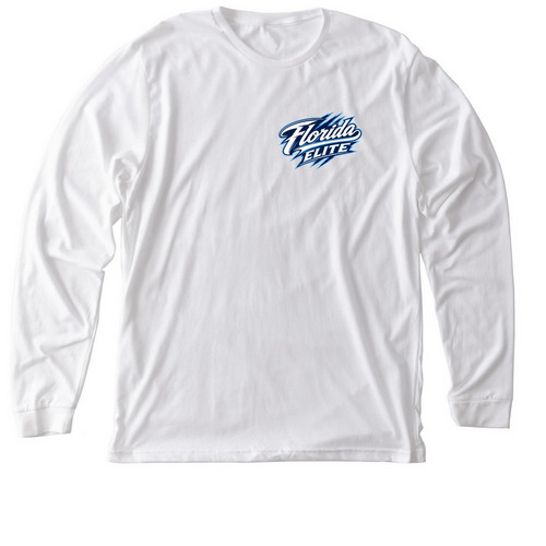 The DW, a Solid White Blend Premium Long Sleeve Tee