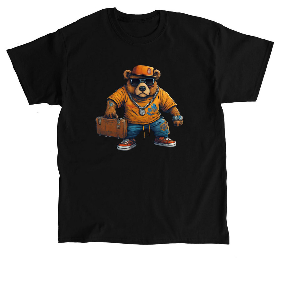 Hip Hop Bear, a Black Classic Unisex Tee