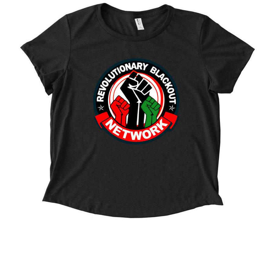 SIGNATURE RBN, a Space Black Allmade Eco Triblend Women?s Scoop Neck Tee