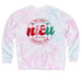 The Merry NICU Crew, a Cotton Candy Tie Dye Crewneck Sweatshirt