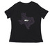 Texas Identities - Purple, a Black Women's Relaxed V-Neck Tee