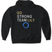 GO STRONG - TEAM LILY, a Black Gildan Softstyle Pullover Hoodie