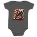 Full Throttle&nbsp;, a Charcoal Infant Onesie