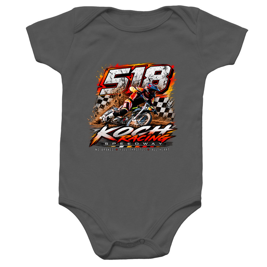 Full Throttle&nbsp;, a Charcoal Infant Onesie