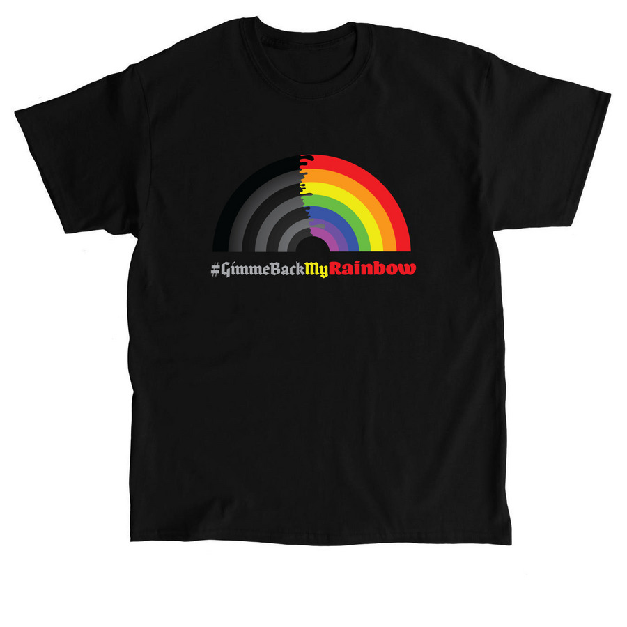 #GimmeBackMyRainbow, a Black Classic Unisex Tee