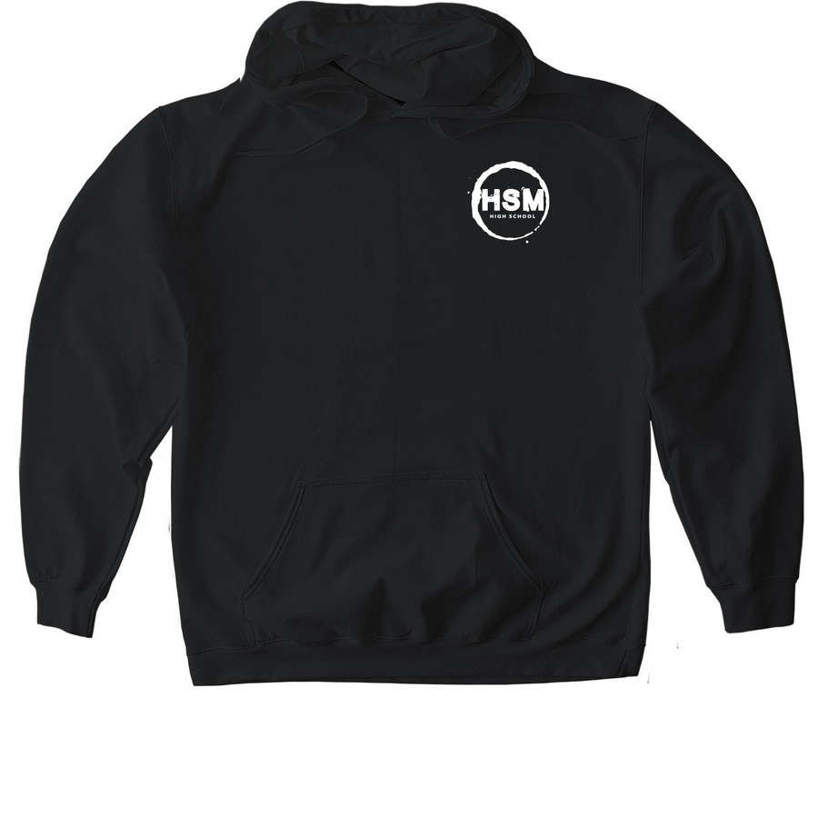 In My HSM Era - White Design, a Black Gildan Softstyle Pullover Hoodie