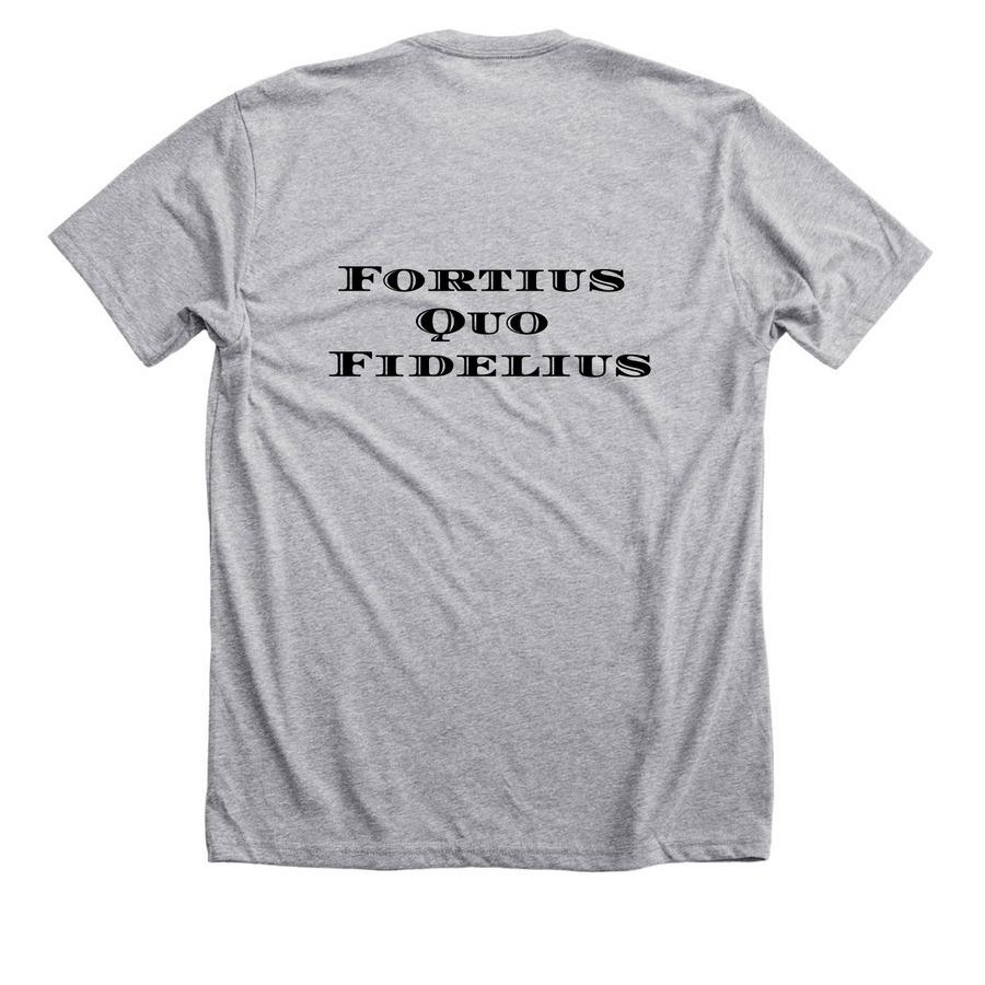 CLB 6&nbsp;, a Athletic Heather Premium Unisex Tee (back-view)