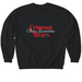 Crimson Bears Cheer Grandma 3, a Black Softstyle Crewneck Sweatshirt